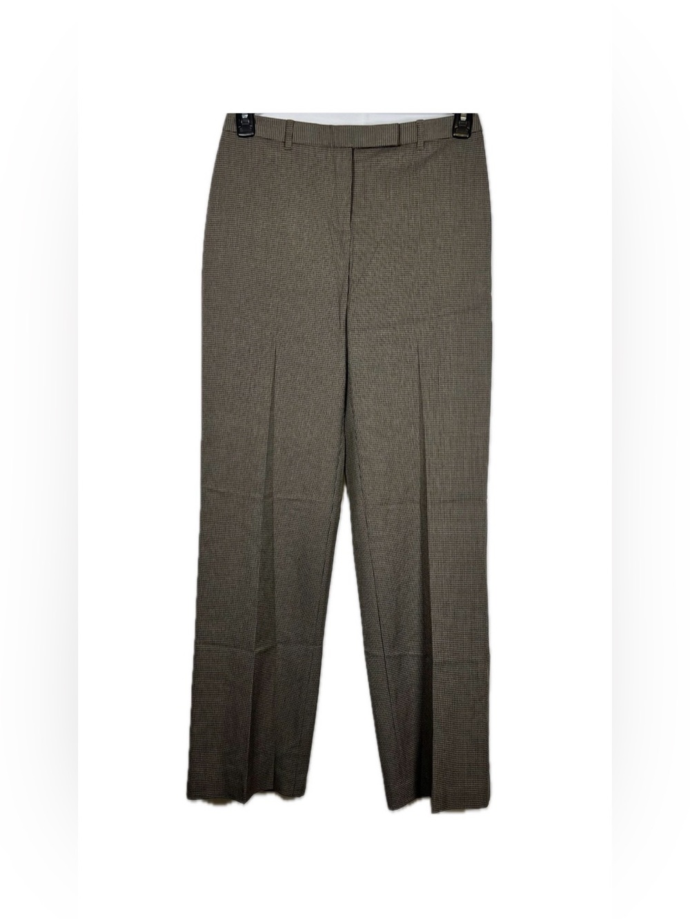 Charter Club NWT Katherine Fit Brown Microcheck Dress Pants Size 4 Workwear
